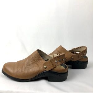 Ariat Leather Slingback Mules 6.5 Beaded Strap